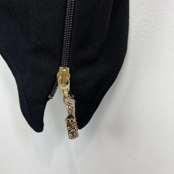 Joseph Ribkoff Animal Print Blouse - Black and Gold - Picture 2 of 12